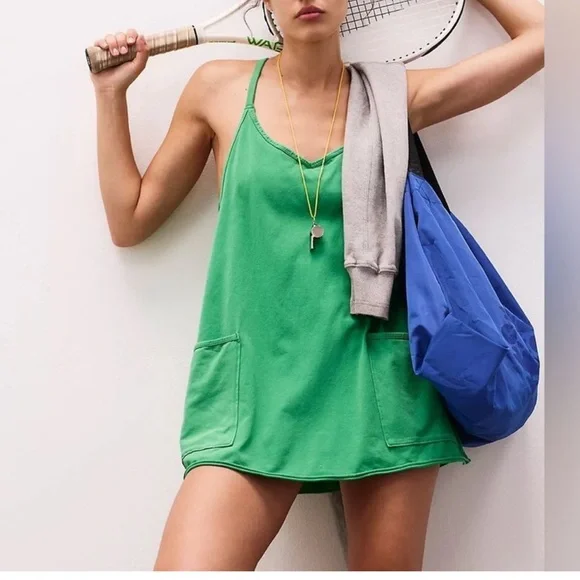 hot shot mini dress green FP Movement Hot Shot Mini Dress